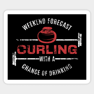 Weekend Forecast Curling Sticker